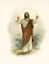 The caption for this illustrations reads:  I know that My Redeemer Liveth. Pictured here as the