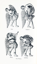 The figures pictured here, according to Greek mythology, are the Winds. They are, from left to