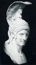 This statue shows the god of war Mars (Ares to the Greeks). In ancient Roman religion and myth,