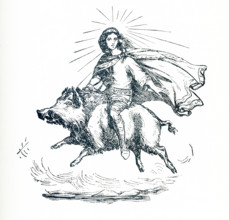 The Norse Freyr (also spelled Freye and Frey) was the brother of Freyja, the goddess of fertility,