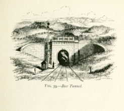 This illustration dates to the 1870s and shows the Box Tunnel in England, It was not for a timid