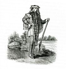 This 1840s illustration shows Captain Meriwether Lewis. Captain Meriwether Lewis (1774 - 1809) was