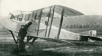 This photo dates to the early 1920s. The caption reads: The Last Word in Fighting Airplanes. This