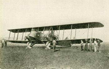 One of the Army giant bombing planes. This Martin bomber is powered with two 400 horse-power