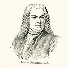 This illustration dates to the early 1920s. Its Caption reads: Johann Sebastian Bach.  Bach