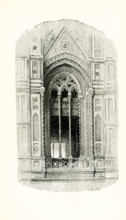 This illustration of the tracery from the Campanile of Giotto at Florence is from John Ruskin's