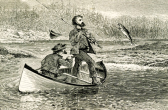 The 1869 caption reads: "" When, high in mid air, he shook himself, the crystal drops were flung