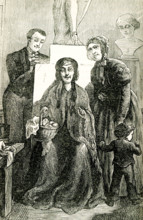 The caption for this late 1800s illustration from the novel Felix Holt by George Eliot  reads: