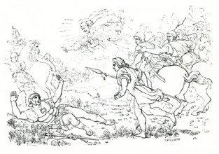 This 1860s illustration shows the conversion of St Paul.The conversion of Paul the Apostle (also