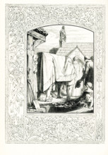 This 1860s illustration shows the Christian custom of burying the dead.