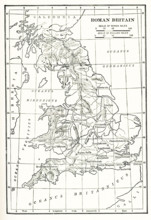 Map Roman Britain. The Province of Britain (Britannia) was the area of the island of Great Britain