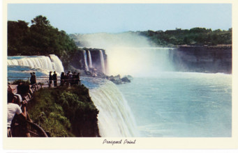 The illustration on this early 1930s postage shows Prospect Point at Niagara Falls in upstate New