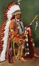 Osage Indian in Full Dress