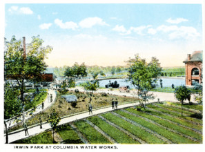 Columbia South Carolina 1918.    Irwin Park at Columbia Water Works.