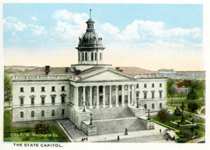 Columbia South Carolina 1918.  State Capitol.