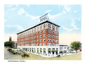 Columbia South Carolina 1918 - Jefferson Hotel.