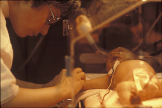 Care of a premature baby, neonatology 1982
