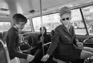 Female Bus Conductor, Lausanne 1972.