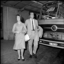 Sofia and Juan Carlos of Spain in Geneva, 1962.