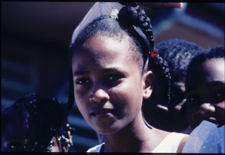 Young woman, Guadeloupe 1985.