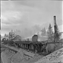Hotel Rigi Kaltbad on Fire, 1961.