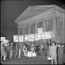 Protest against demolition of covered market; 1960.