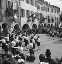 Spring festival in Vico Morcote, 1942.
