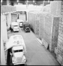 The Red Cross organizes goods transport for war prisoners, 1943.