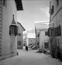 Mountain village Guarda on the first day of 1942.