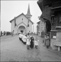 Consecration of the church Illgau 1958.