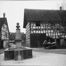 Andelfingen, half-timbered house; 1955.
