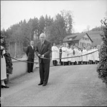 Opening of Swiss serum and vaccination Institute 1956.