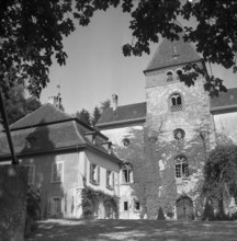 Munchenwiler castle;  1955.