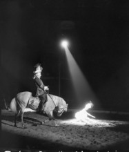 Knie Circus: Fredy Knie sen. and Pierette Dubois, 1956.
