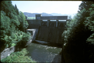 Dam lake of Sihl, 1983.