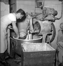 Baker working, 1949.