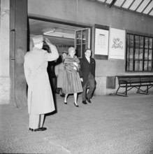 Prince Rainier and Grace of Monaco on official visit in Switzerland, 1960.