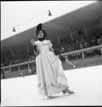 Children's carnival on the ice rink, Lausanne 1947.