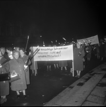 Demonstration on the day of the women's right to vote, 1961.
