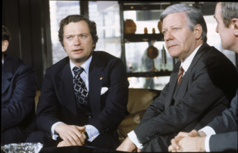 King Carl Gustaf with Federal Chancellor Helmut Schmidt.