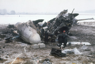 Crash of a Iljuschin II-18 in Kloten.