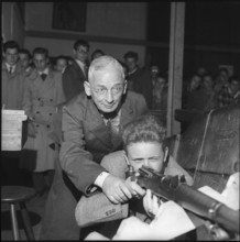 Boy shooting competiton in Zurich, 1954.