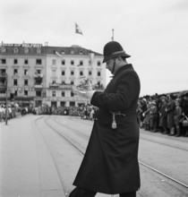 Policeman at the Sechselaeuten in Zurich, 1939.