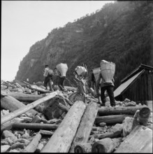 Flood in the Calanca Valley, 1951.