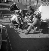 Camping exhibition from Zurich's sports shops, 1948.
