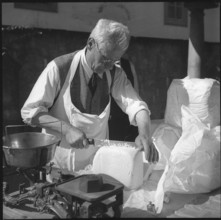 Butter donation, custom in Flums, 1940.