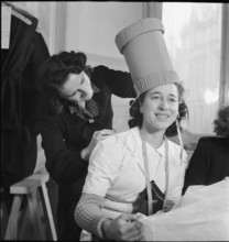 Preparations for the ball of the Catherinettes, 1942.