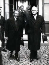 Haile Selassie and Emil Landolt at Muraltengut, 1963.