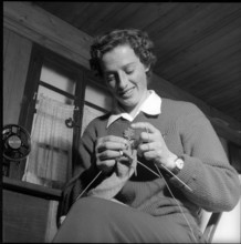 Madeleine Berthod, skier 1956.