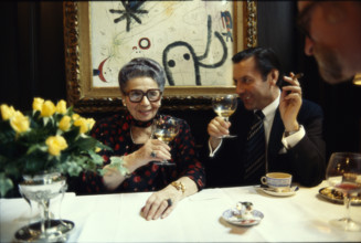 Hulda Zumsteg and Rolf Bigler at Kronenhalle, 1978.